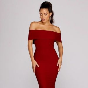 Windsor Burgundy Mermaid Dress